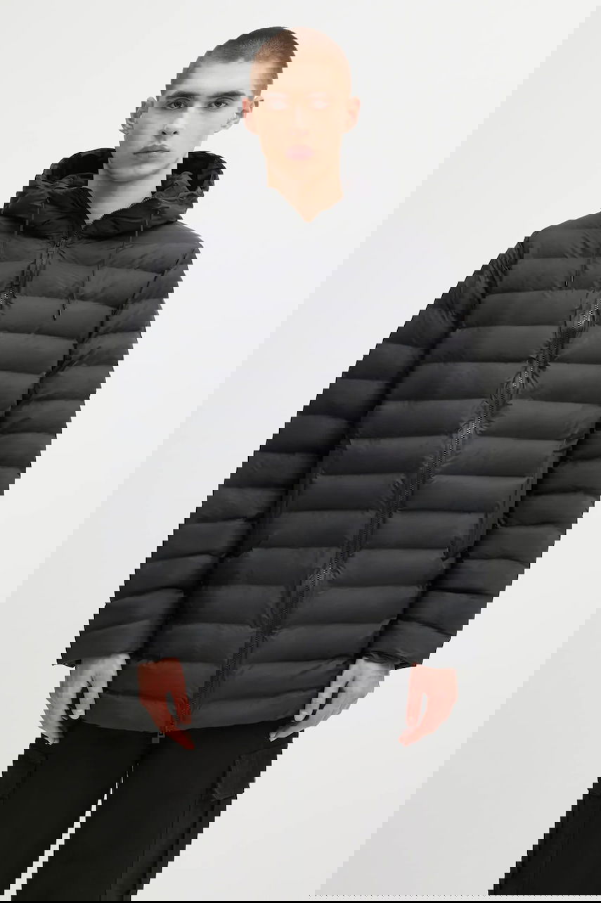 Prešívaná bunda Rains Lohja Hooded Puffer Jacket Čierna | 15900.01, 0