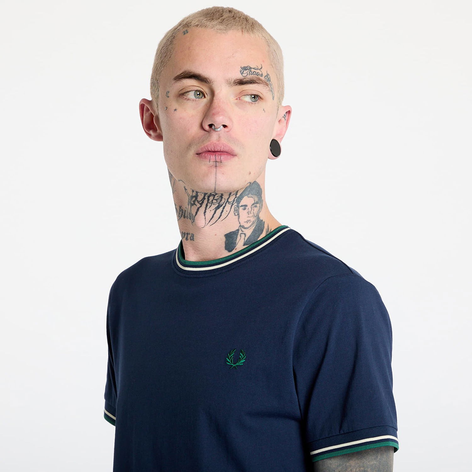 Tričko Fred Perry Fred Perry Twin Tipped T-Shirt Navy | M1588 Y30, 1