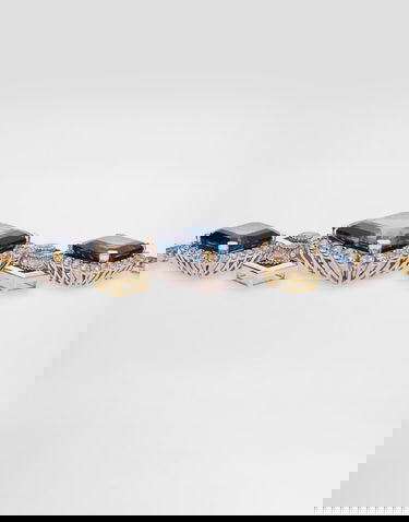 Náramok Dolce & Gabbana Dolce & Gabbana Eleganza 18K Gold, Topaz, and Sapphire Bracelet Modrá | WBSA2GWTOP187583, 2