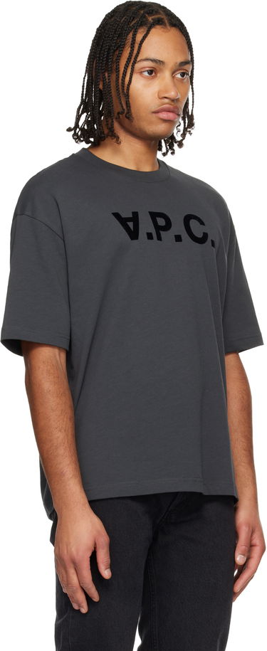 Tričko A.P.C. A.P.C. Flocked T-shirt Šedá | COHLR-M26385, 1