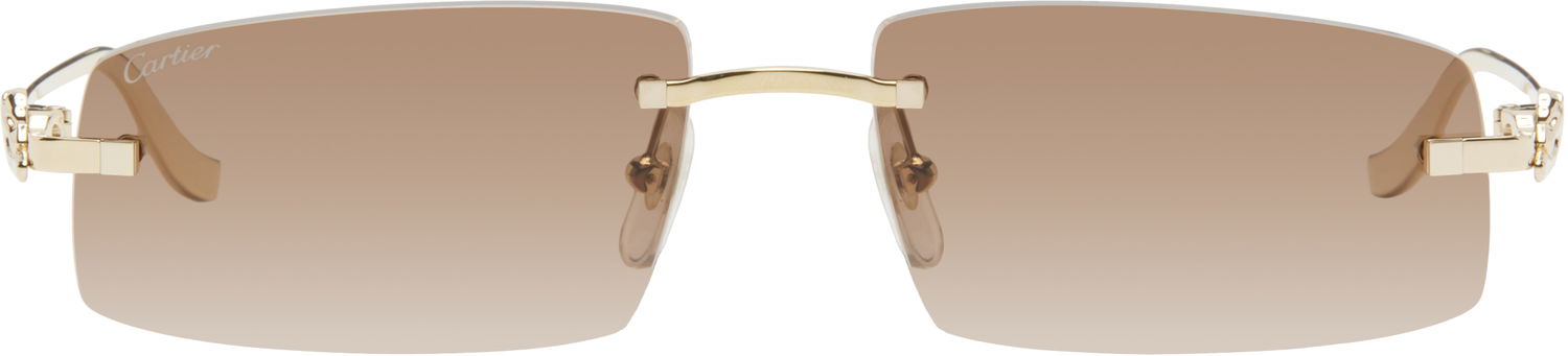 Slnečné okuliare Cartier Rectangular Frame Sunglasses Hnedá | CT0505S-003, 0