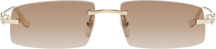 Slnečné okuliare Cartier Rectangular Frame Sunglasses Hnedá | CT0505S-003