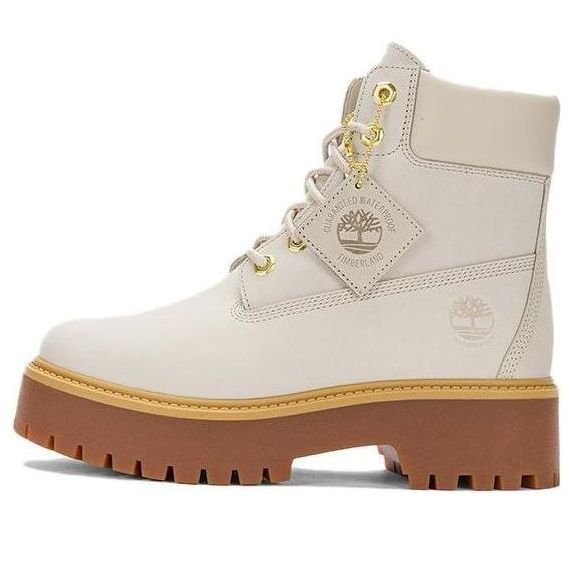 Tenisky a topánky Timberland Stone Street 6 Inch Platform Waterproof Boots Béžová | A6AWZW, 0