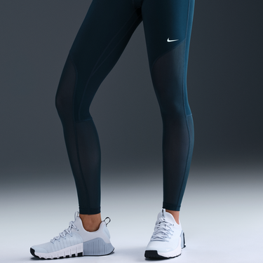 Crop Top Nike Pro Mid-Rise Mesh Panel Leggings Zelené | HJ1163-478, 1
