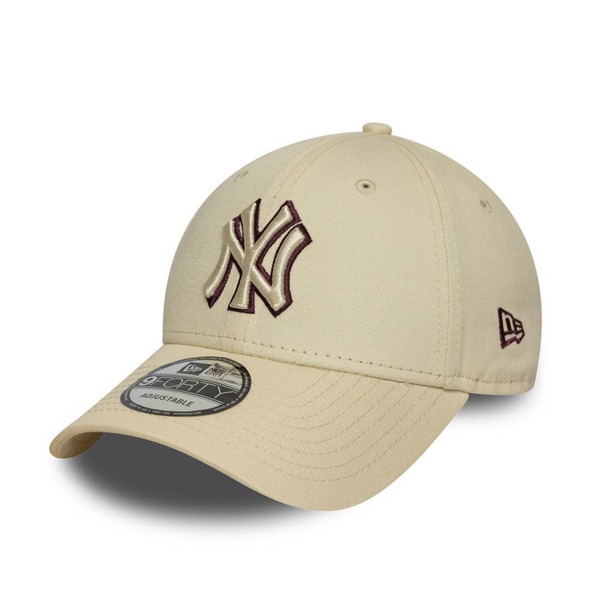 Šiltovka New Era New Era MLB Team Outline 9FORTY NY Yankees Adjustable Cap Béžová | 60691405