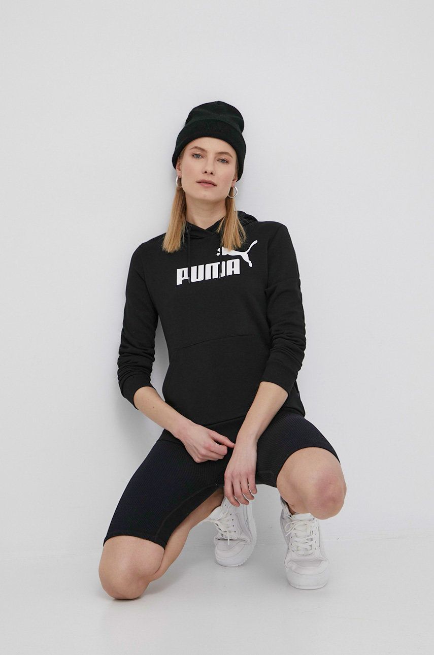 Mikina Puma Hoodie Essential Logo Čierna | 58679101, 0