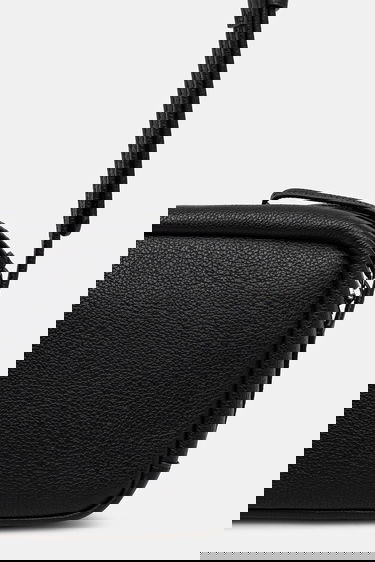 Kabelka Lacoste Lacoste Leather Crossbody Bag Čierna | NF4506IE, 2