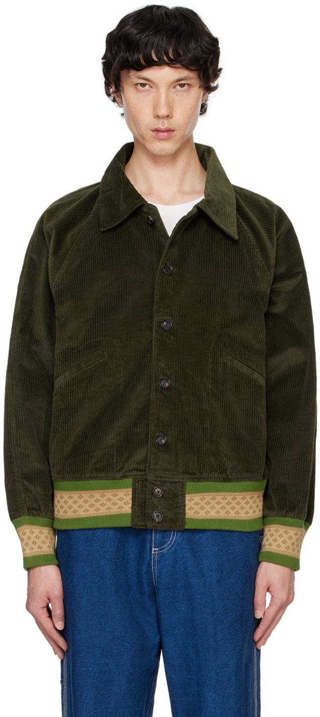 Bomber bunda Bode Rib Banbury Bomber Jacket Zelené | MRF24JA012, 0