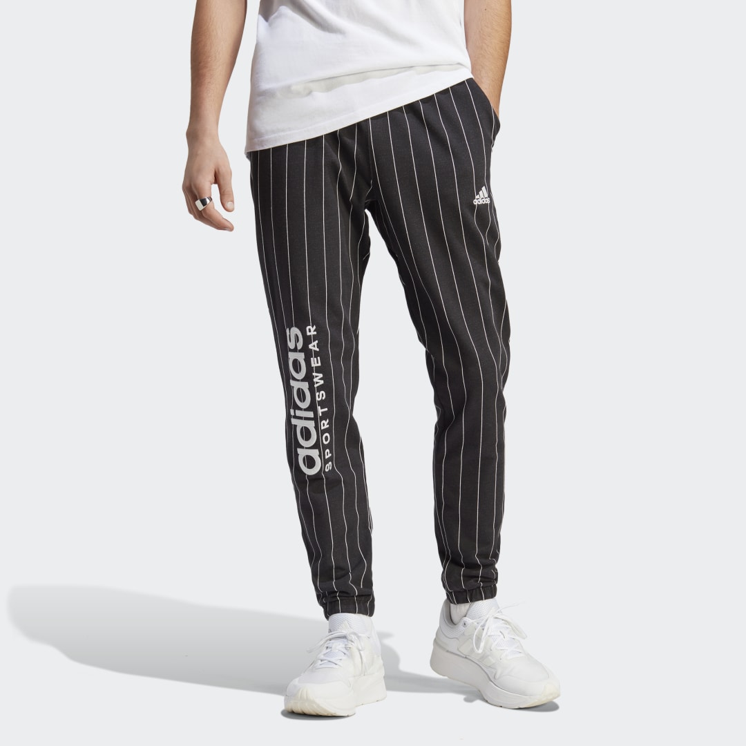 Tepláky adidas Originals Pinstripe Fleece Pants Čierna | IB8382, 0