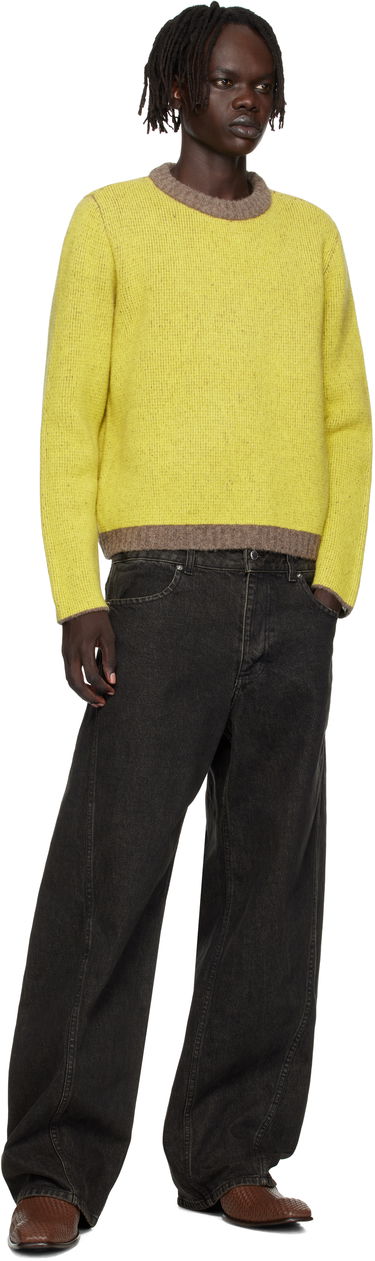 Sveter Eckhaus Latta Eckhaus Latta Yak Crewneck Sweater Žltá | 8258-EL-PF25-F, 3