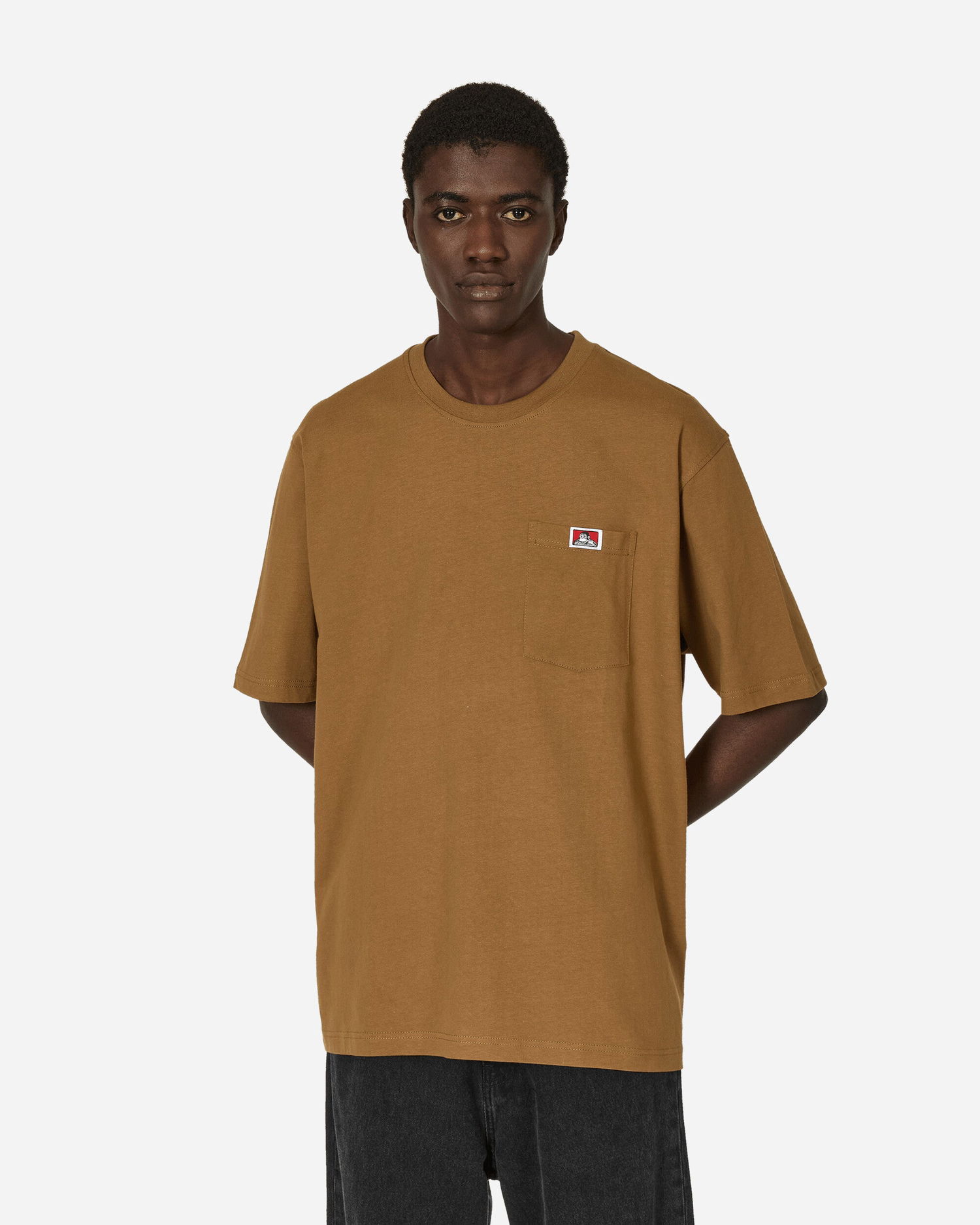 Tričko Ben Davis Classic Label Pocket Heavy Duty T-Shirt Hnedá | BEN917 001, 0