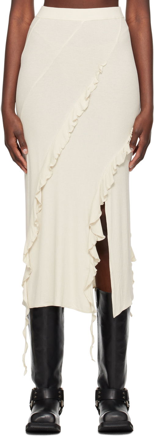 Sukňa Acne Studios Ruffle Skirt Béžová | AF0433-, 0