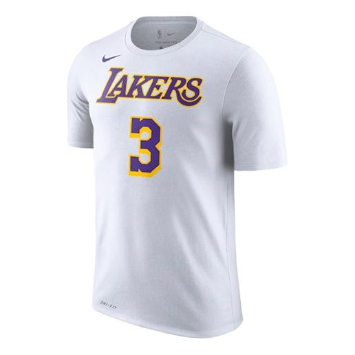 Dres Nike NBA Dri-FIT Lakers #3 Short Sleeve T-Shirt Biela | BQ1541-100