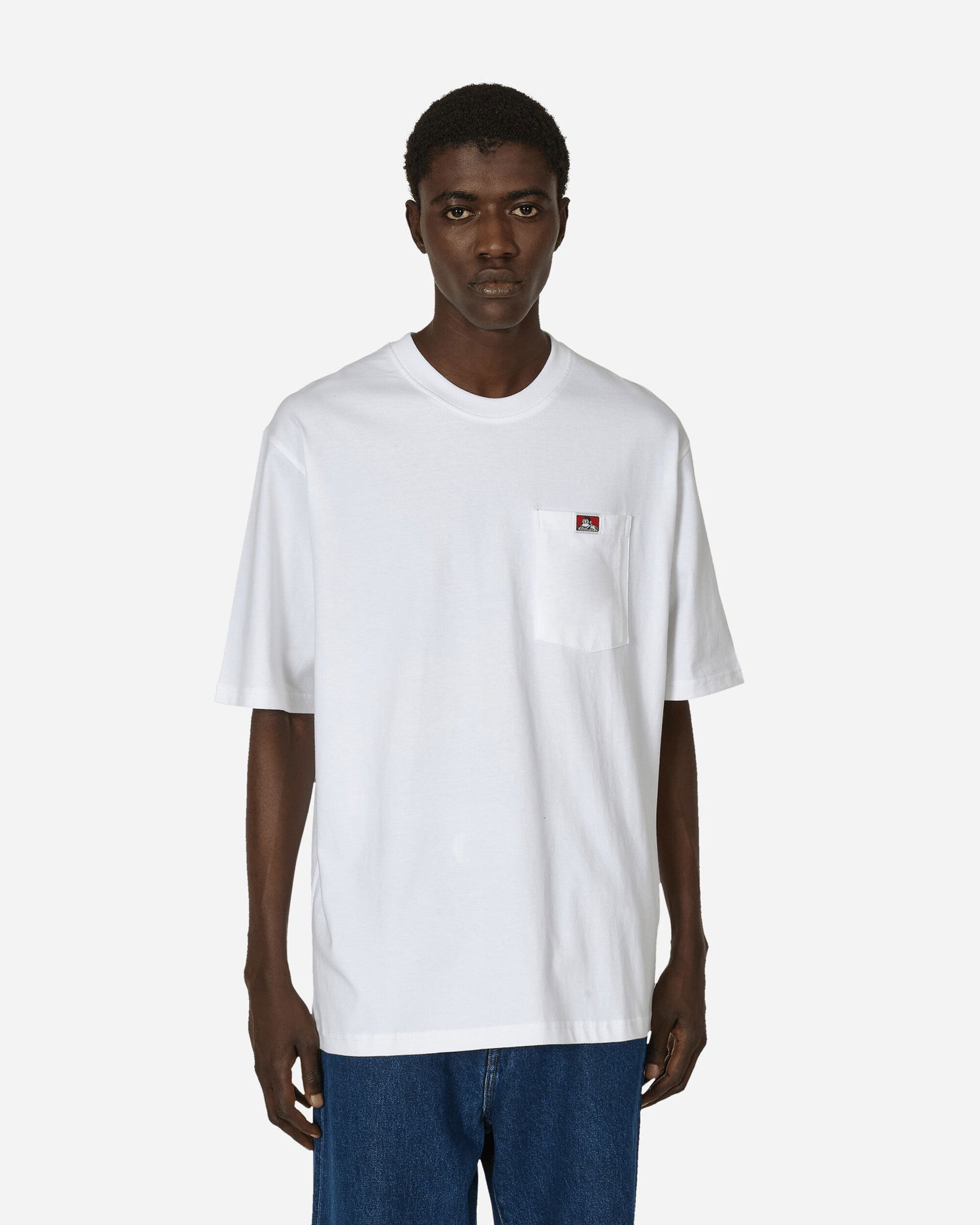 Tričko Ben Davis Classic Label Pocket T-Shirt Biela | BEN910 001, 0