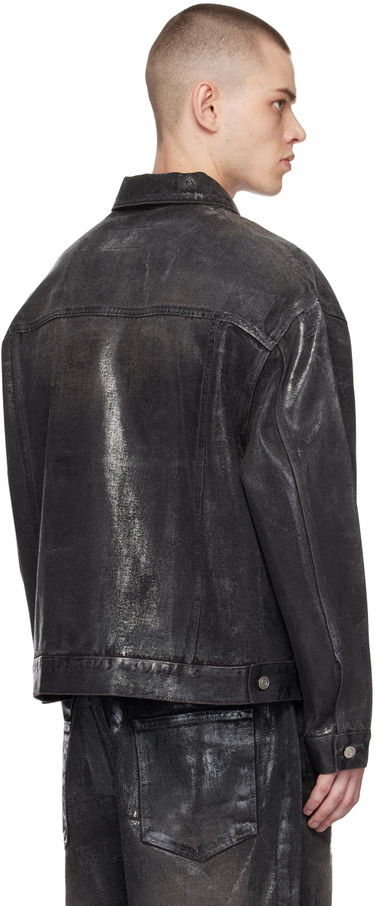 Bunda We11done We11done Foil Coated Trucker Denim Jacket Čierna | WD-DJ1-23-318-U-BK, 2
