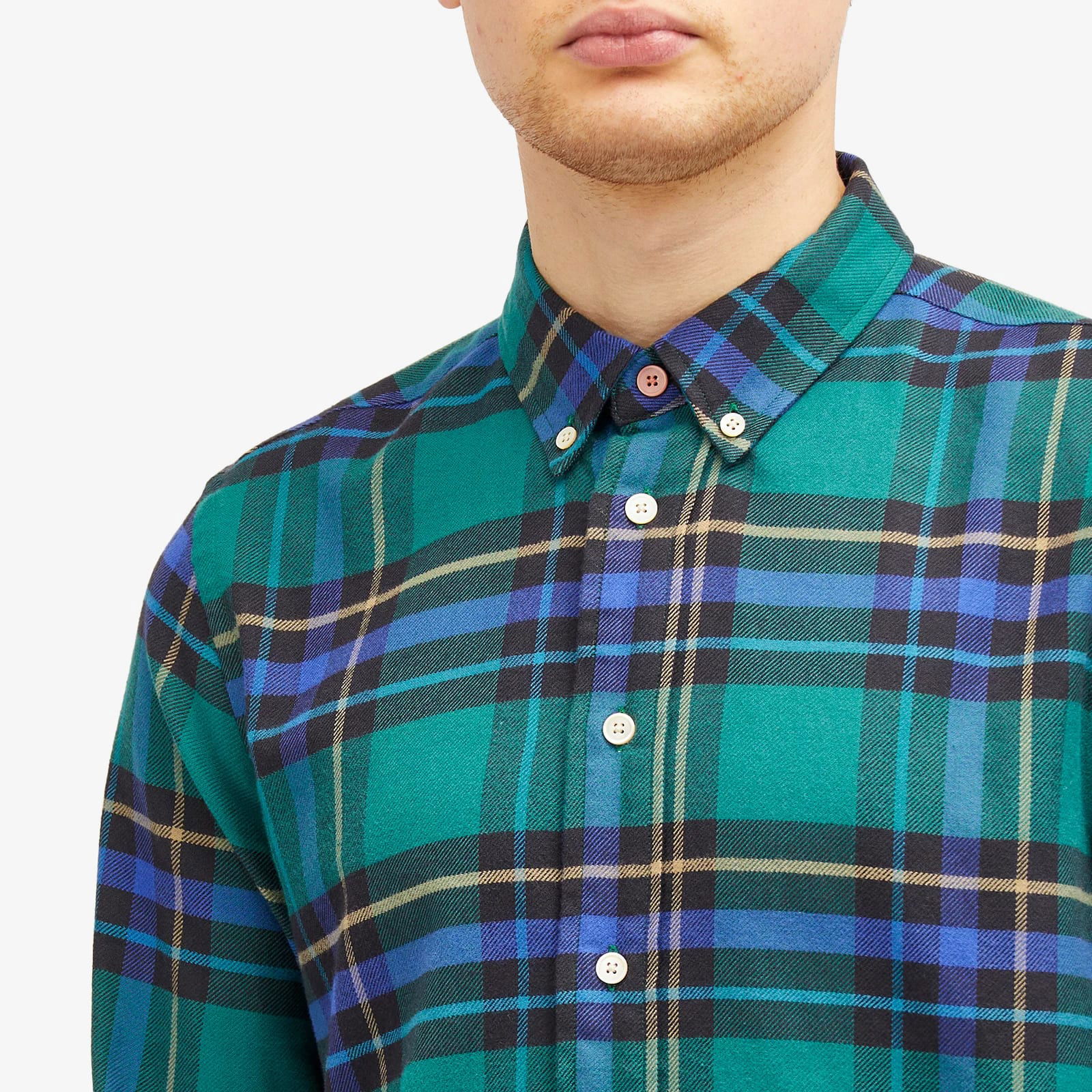 Paul Smith Checked Long Sleeve Shirt, Size Large