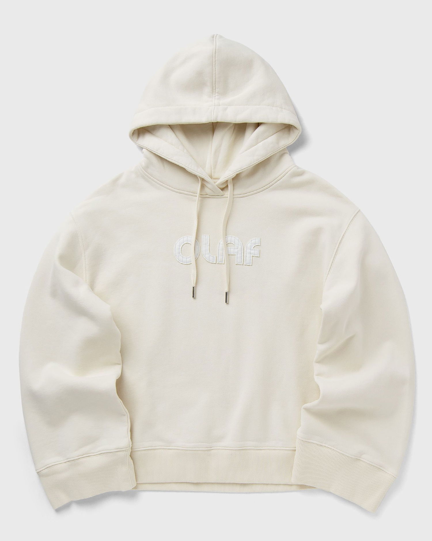 Mikina ØLÅF Olaf Retro Applique Logo Hoodie L Béžová | W200208-OFF-WHITE, 0