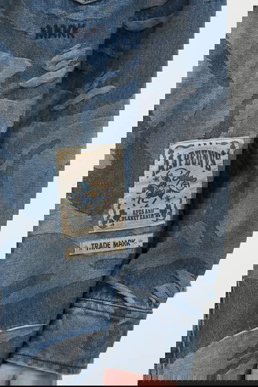 Košeľa AAPE by A Bathing Ape AAPE Main Long Relaxed Fit Shirt Modrá | AAPSTM8521XAO, 3