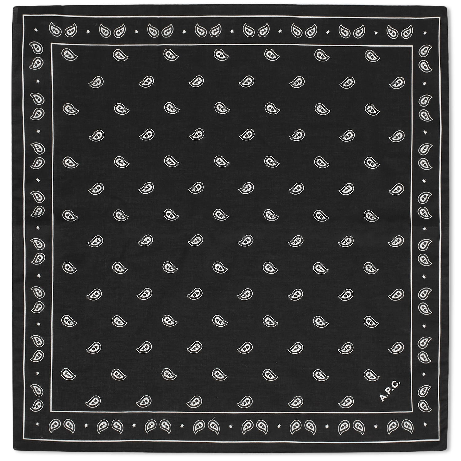 Šál A.P.C. Paisley Bandana Neckerchief Čierna | COHAZ-M15198-LZZ, 0