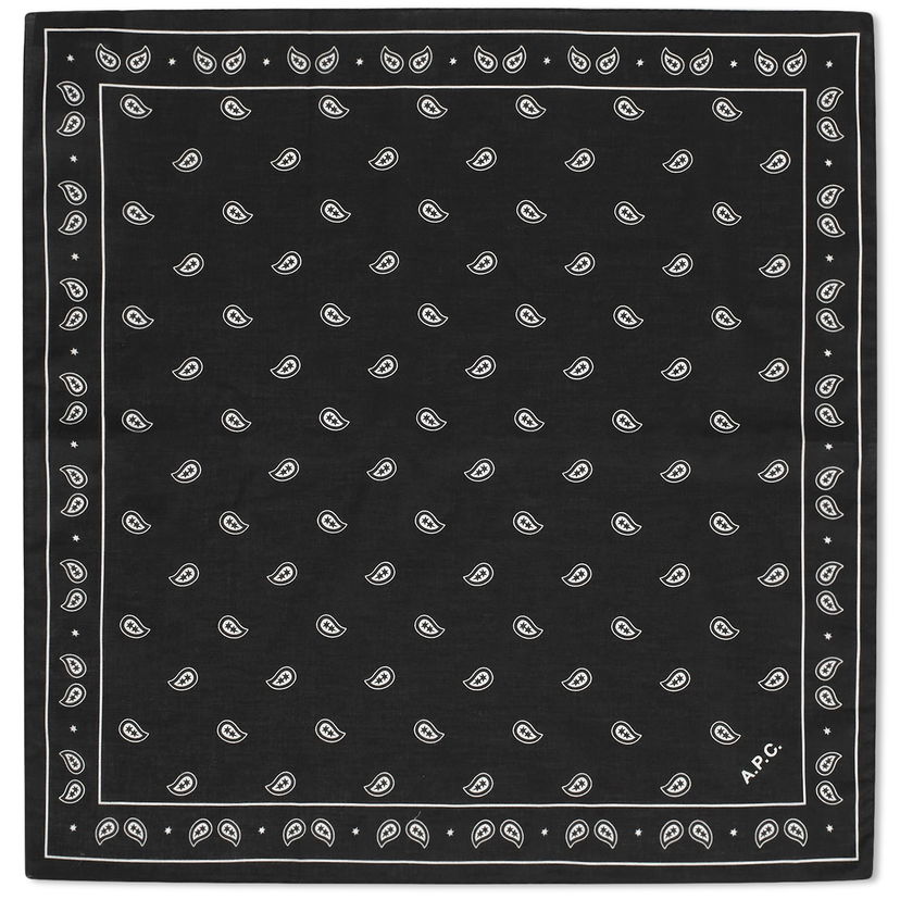 Šál A.P.C. Paisley Bandana Neckerchief Čierna | COHAZ-M15198-LZZ