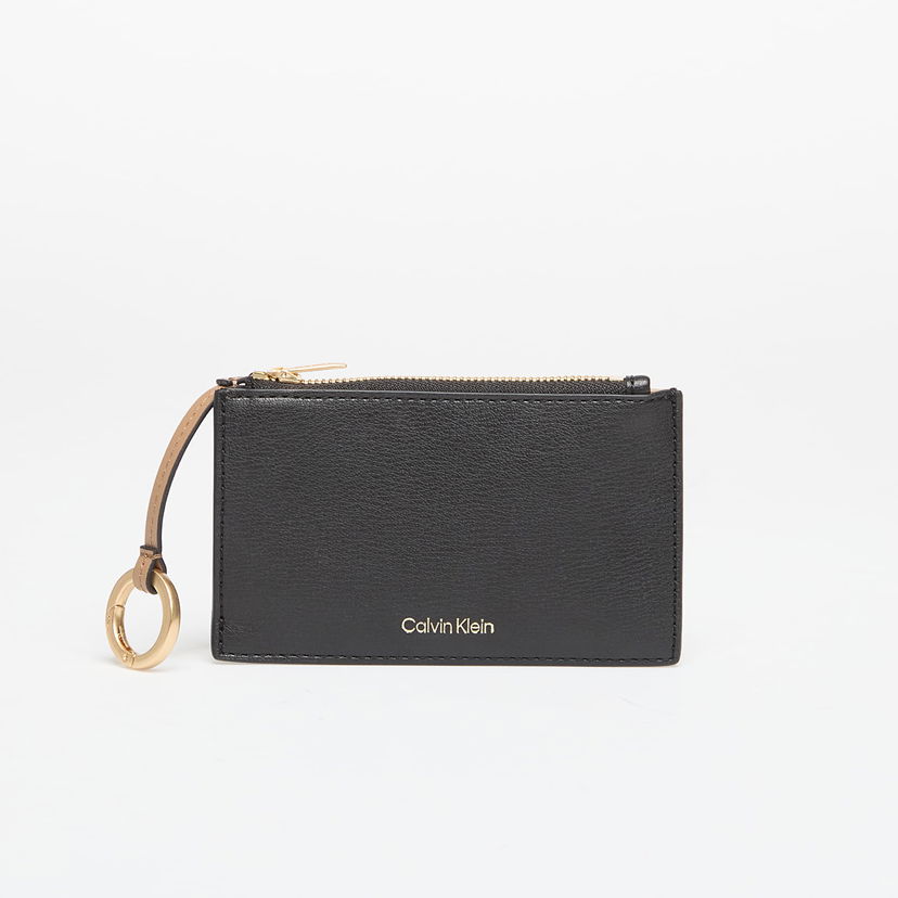 Peňaženka CALVIN KLEIN Calvin Klein Top Zip Card Case with Keychain Čierna | LV04F1090G 332