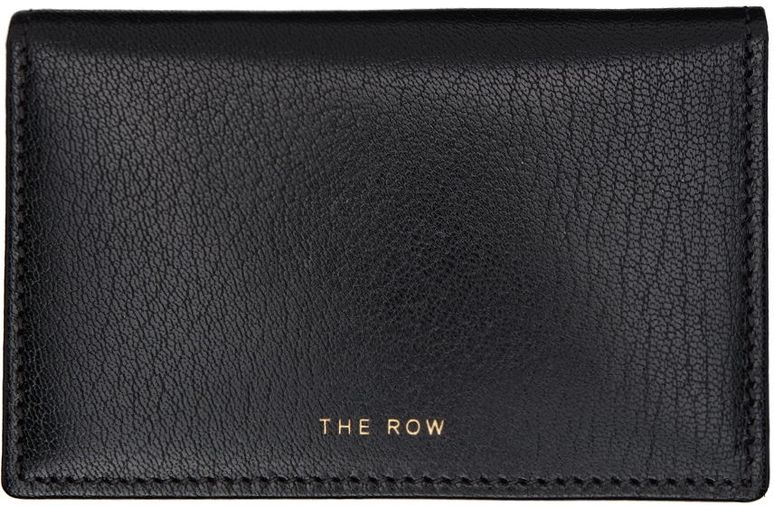 Peňaženka The Row Leather Two Card Holder Čierna | W1687-L39, 1