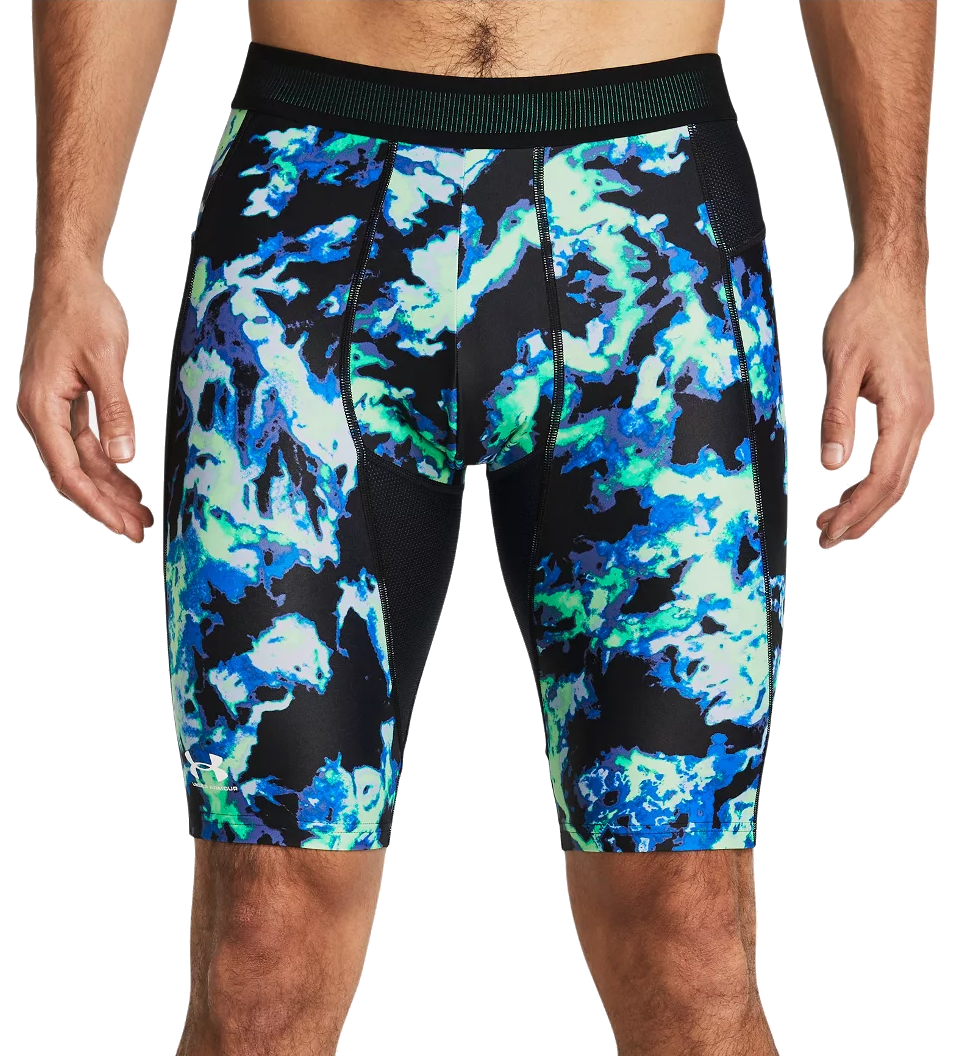 Šortky Under Armour HeatGear® Iso-Chill Printed Long Shorts Modrá | 1383778-299, 0
