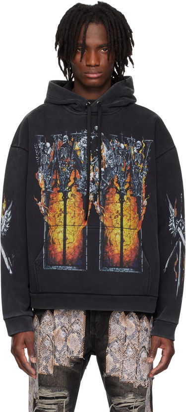 Mikina Who Decides War Who Decides War Ember Chapel Graphic Hoodie Čierna | 1110180002SS25, 0
