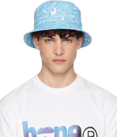 Šiltovka BAPE ABC Camo Logo Bucket Hat Modrá | 001HTK701005F, 0