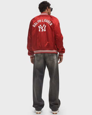 Bomber bunda Polo by Ralph Lauren Yankees Satin Bomber Jacket Červená | 710967439003, 2