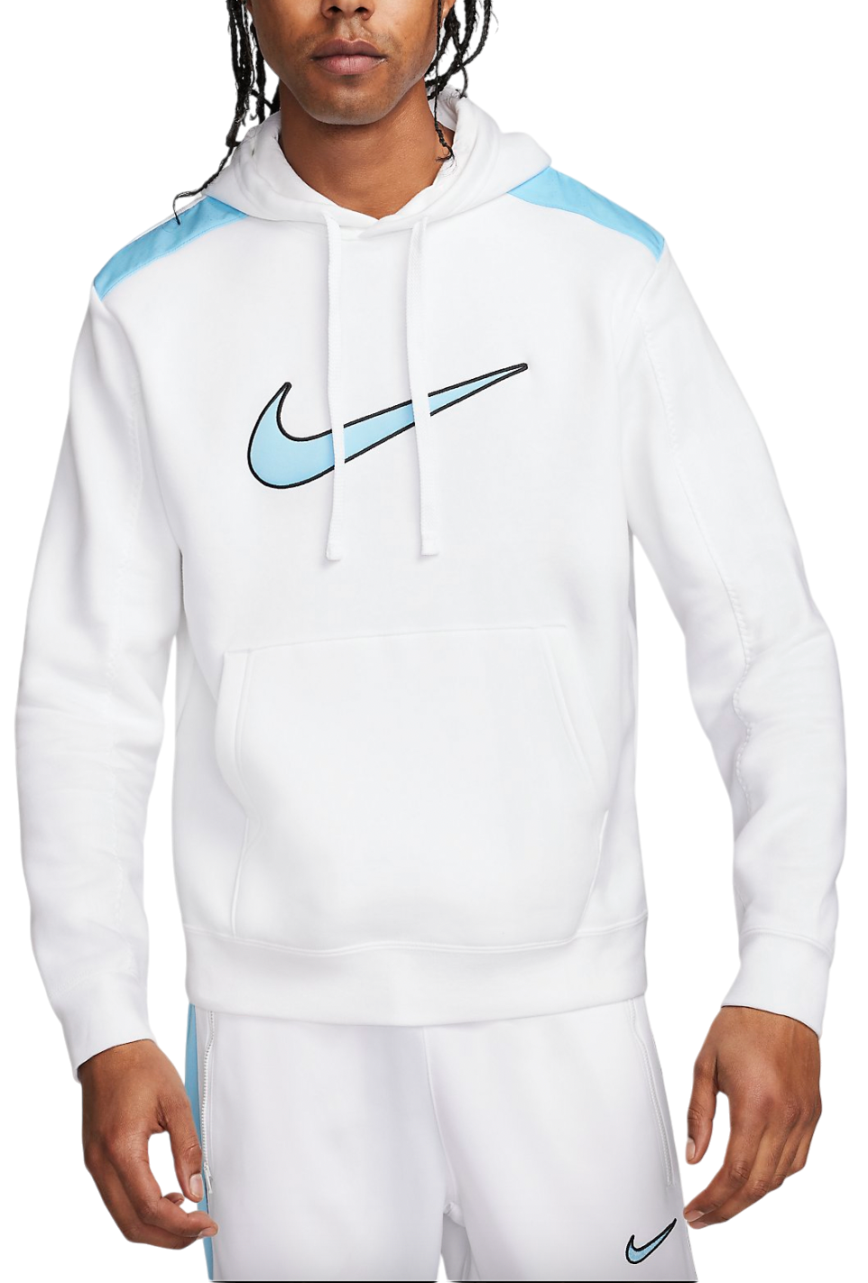 Mikina Nike Fleece Hoodie Biela | fn0247-101, 0