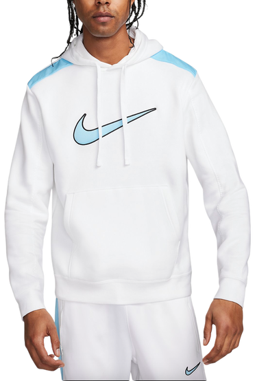 Mikina Nike Fleece Hoodie Biela | fn0247-101, 0