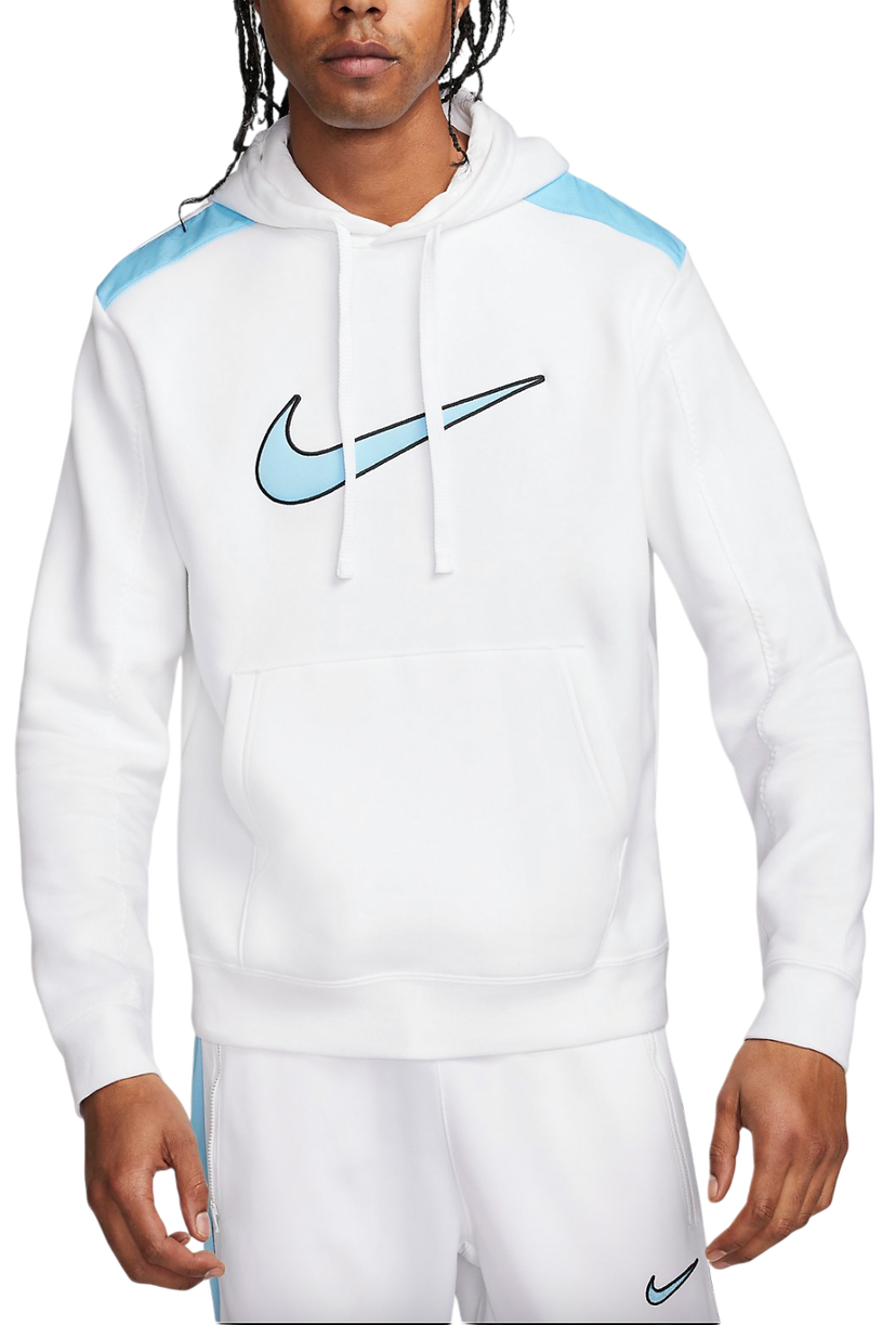 Mikina Nike Fleece Hoodie Biela | fn0247-101