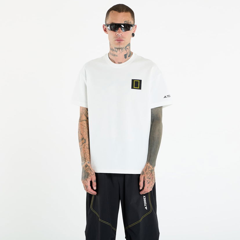 Tričko adidas Originals National Geographic Graphic Short Sleeve T-Shirt Biela | KC5417