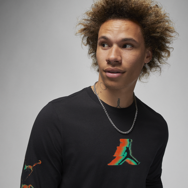 Tričko Jordan Long-Sleeve T-Shirt Čierna | FB7455-010, 2