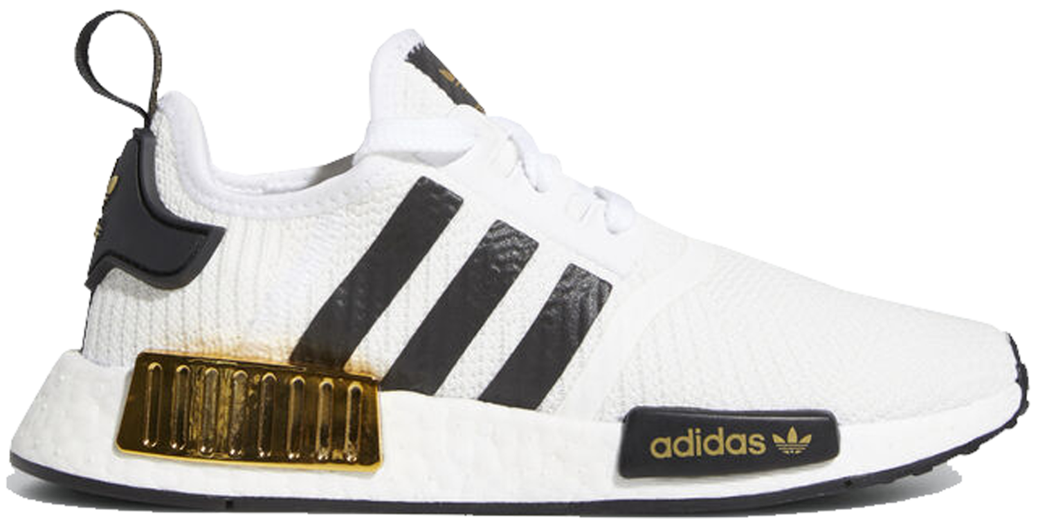 Tenisky a topánky adidas Originals NMD R1 White Black Gold Metallic (Youth) Biela | EG5665, 0