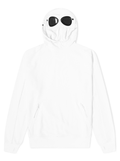 Mikina C.P. Company Goggle Popover Hoodie Biela | 15CMSS080A-005086W-103