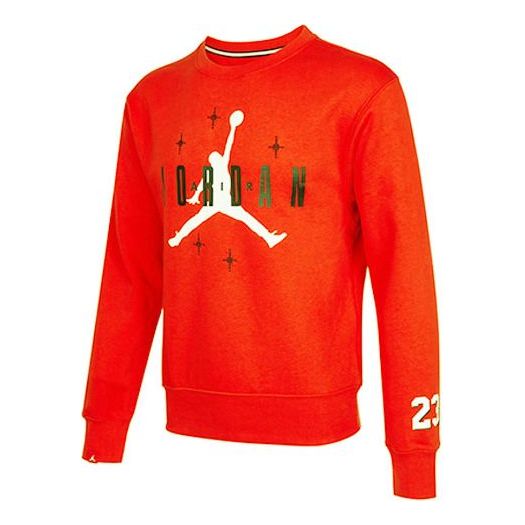 Sveter Jordan Air Jordan Logo Fleece Crewneck Oranžová | DO9153-673