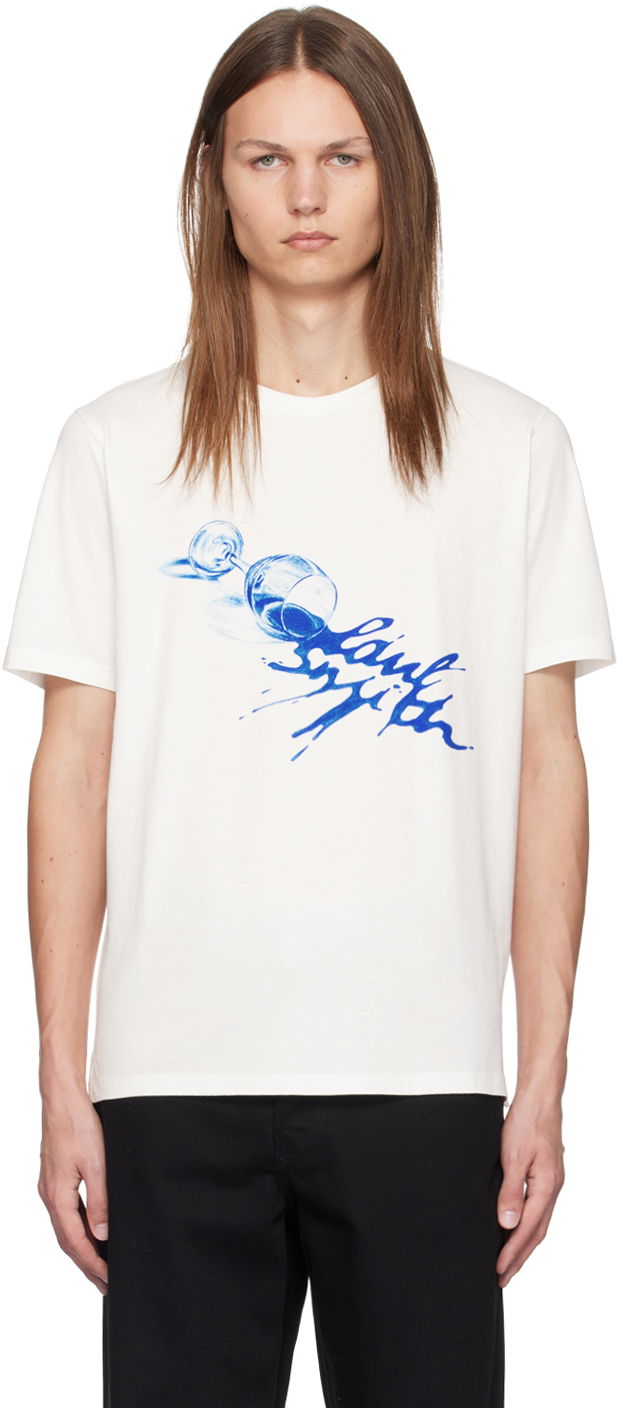Tričko Paul Smith Paul Smith Wine Glass Print T-Shirt Biela | M1R-697P-NP4719-01, 0