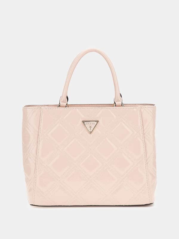 Kabelka GUESS Deesa Patent Handbag Béžová | HWTG9224230, 0