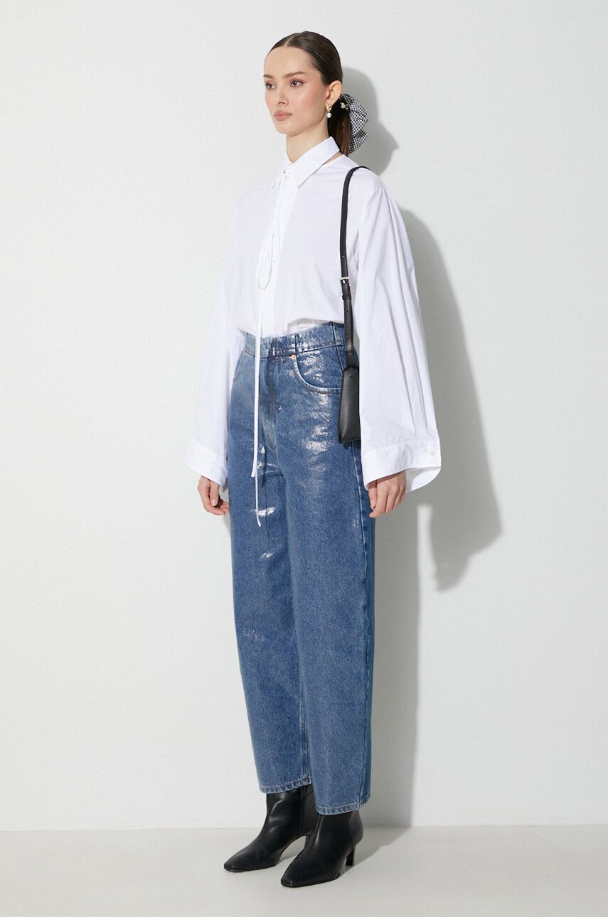 Džínsy Maison Margiela High Waist 5 Pockets Pants Modrá | S62LB0155, 1