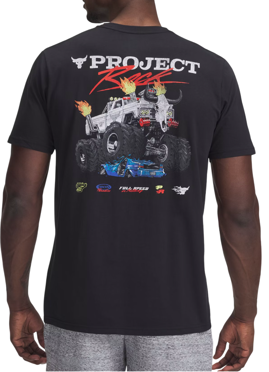 Tričko Under Armour Project Rock Truck Short Sleeve T-Shirt Čierna | 1389944-001, 1