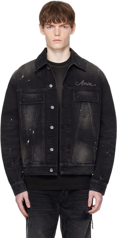 Bunda AMIRI Amiri Bleach Bandana Denim Jacket Čierna | AMDNTR1025, 0