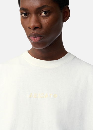 Tričko AXEL ARIGATO Men's Relaxed Fit T-Shirt with Drawstring Hem Biela | A3443001, 5