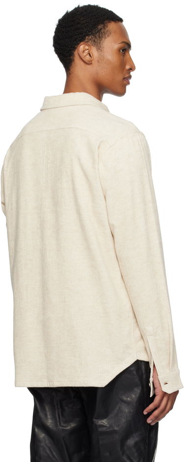 Košeľa Rick Owens Rick Owens Concordians Corduroy Work Shirt Béžová | RU02E1292 MLC, 2