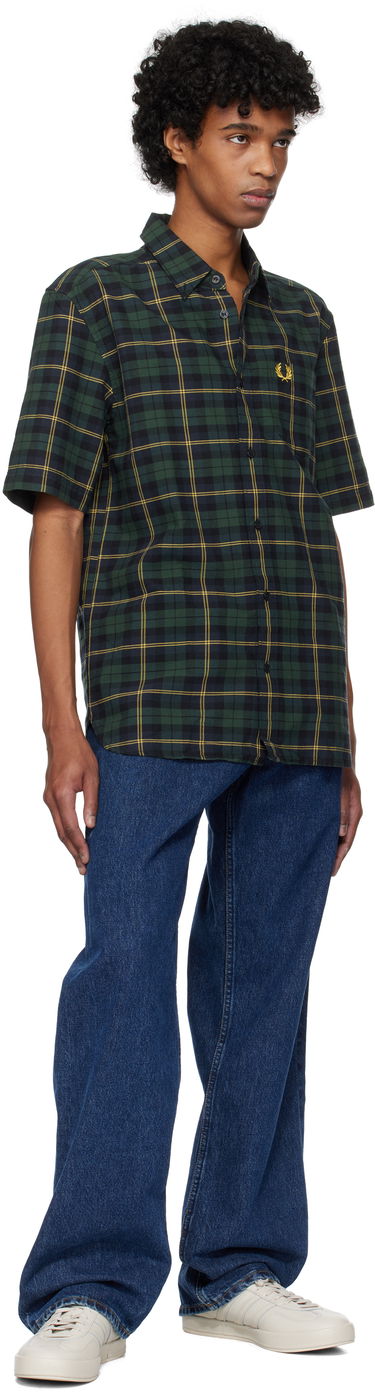 Košeľa Fred Perry Fred Perry Tartan Oxford Shirt Zelené | M9627, 3