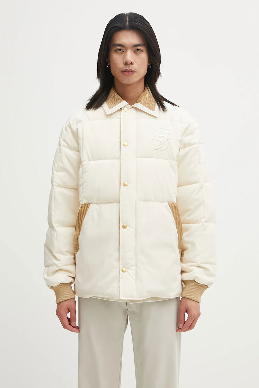 Prešívaná bunda Drôle de Monsieur Drôle de Monsieur La Doudoune MatelassEe Puffer Jacket Biela | I.CT139.PL163