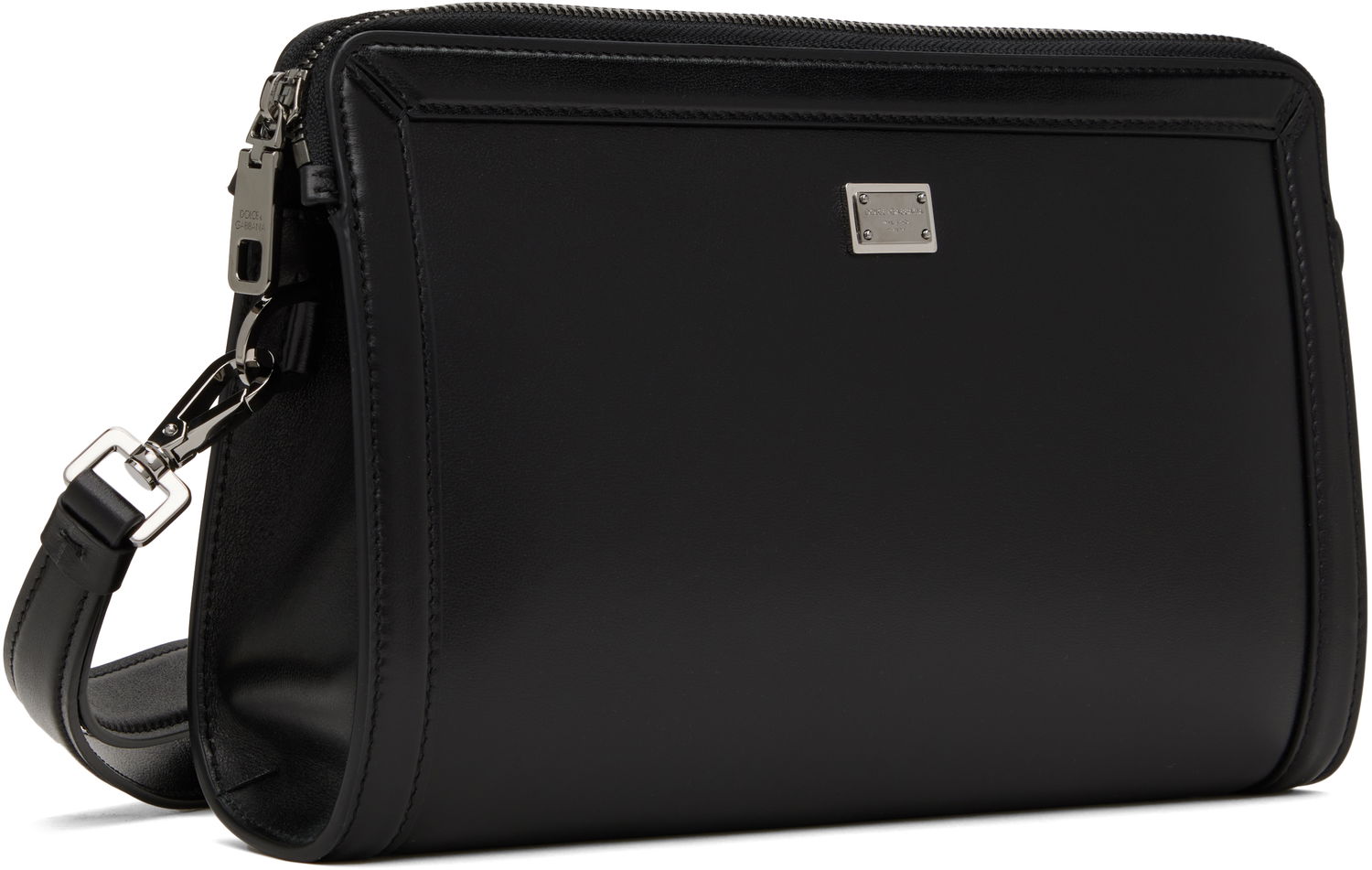 Peňaženka Dolce & Gabbana Calfskin Wristlet Pouch Čierna | BM2330AV956, 1