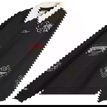 Polo tričko WOOYOUNGMI Wooyoungmi Long Sleeve Patch Polo Čierna | W251TS31-751B, 0