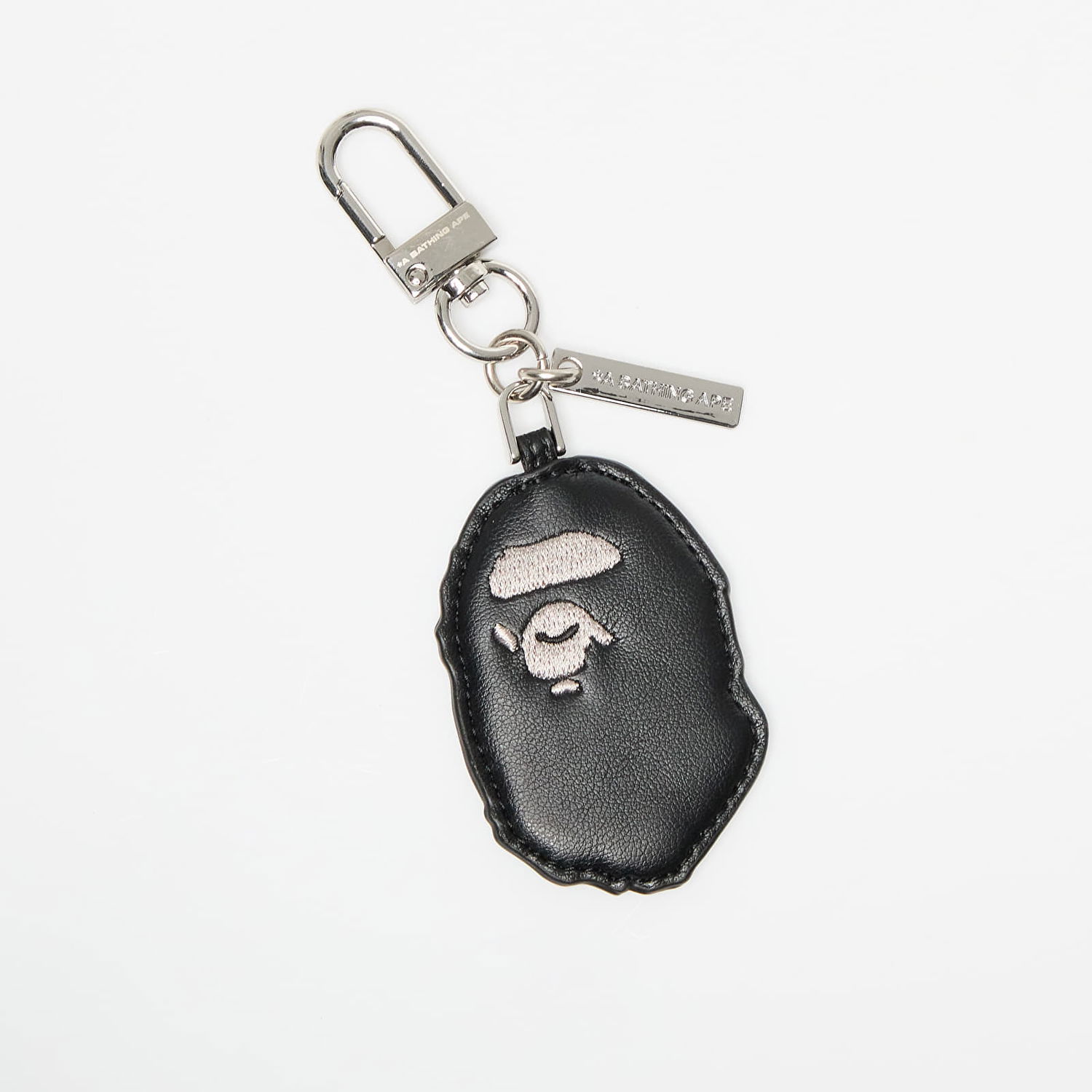 Kľúčenka BAPE Ape Head Pu Leather Keychain M Black Universal Čierna | 001GDK801017M BLK, 0